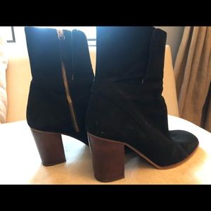 Free People Black Suede Ankle Boot Size 38 (8 US)